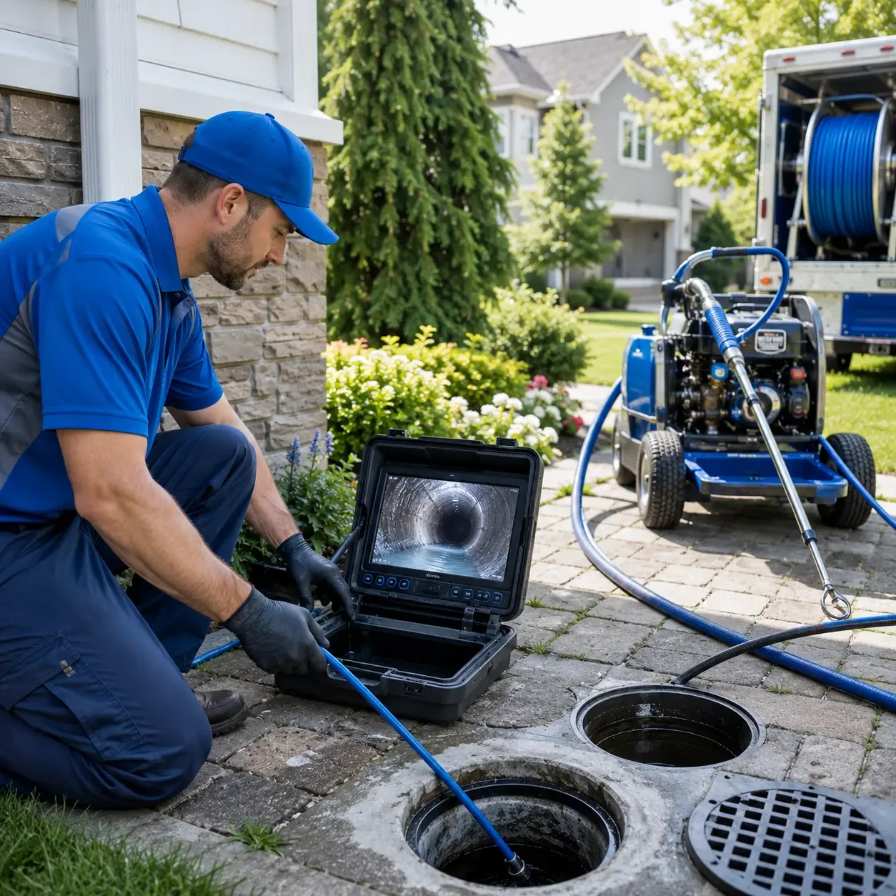 Outdoor drain cleaning professionals serving Tow, TX