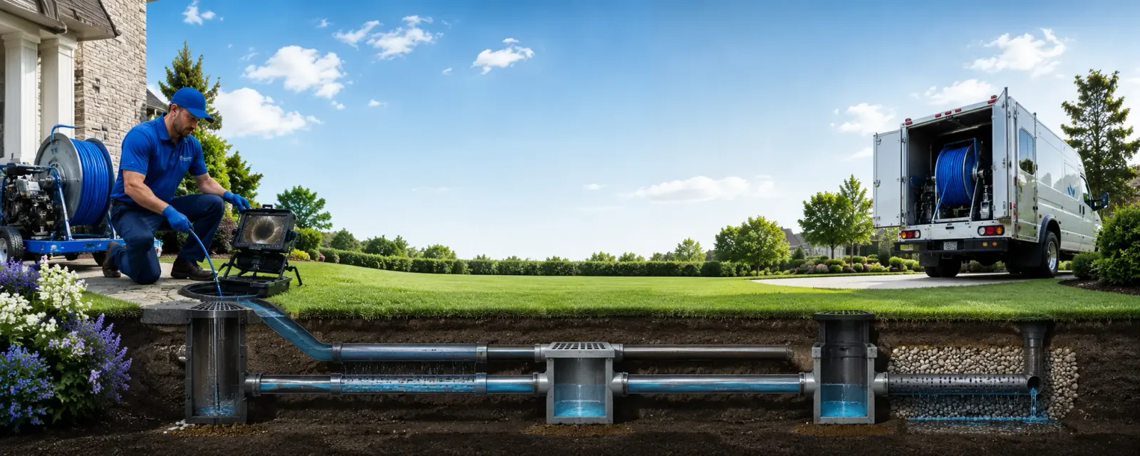 Outdoor drain cleaning information for Tow, TX